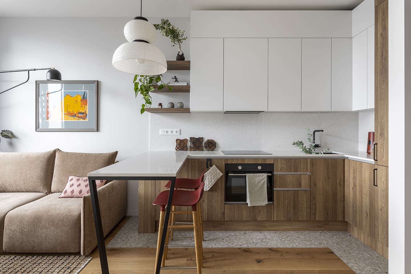 Интерьер небольшой квартиры для сдачи в аренду – проект K+K Interiors