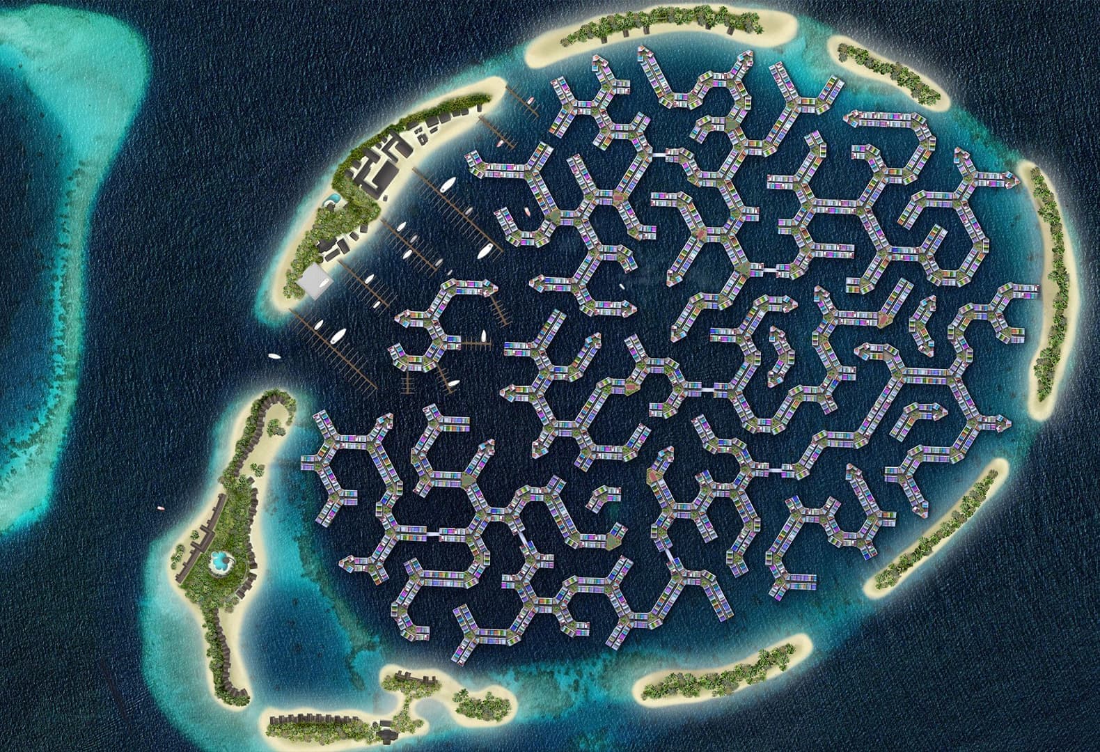 Maldives Floating City, Waterstudio