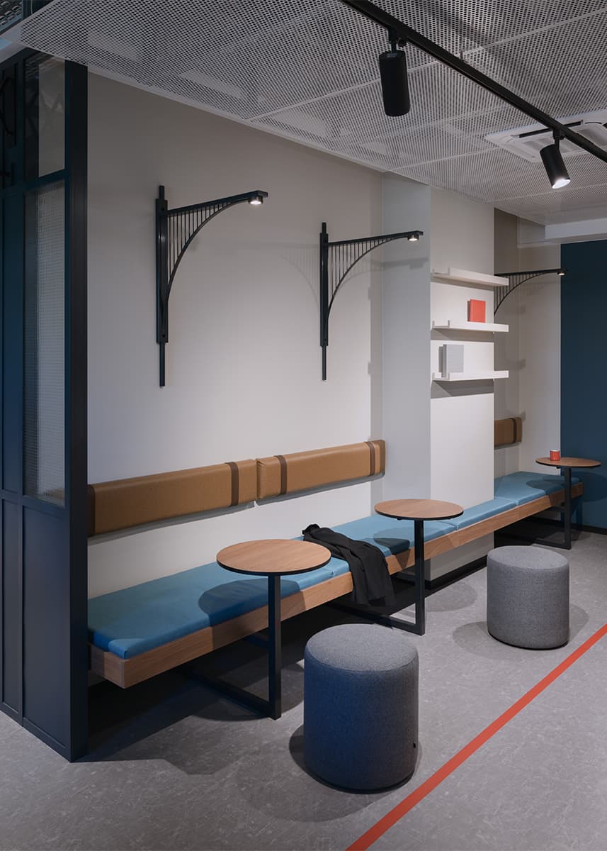 «Многослойный» интерьер коворкинга в стилистике американского урбанизма – проект MODGI Group