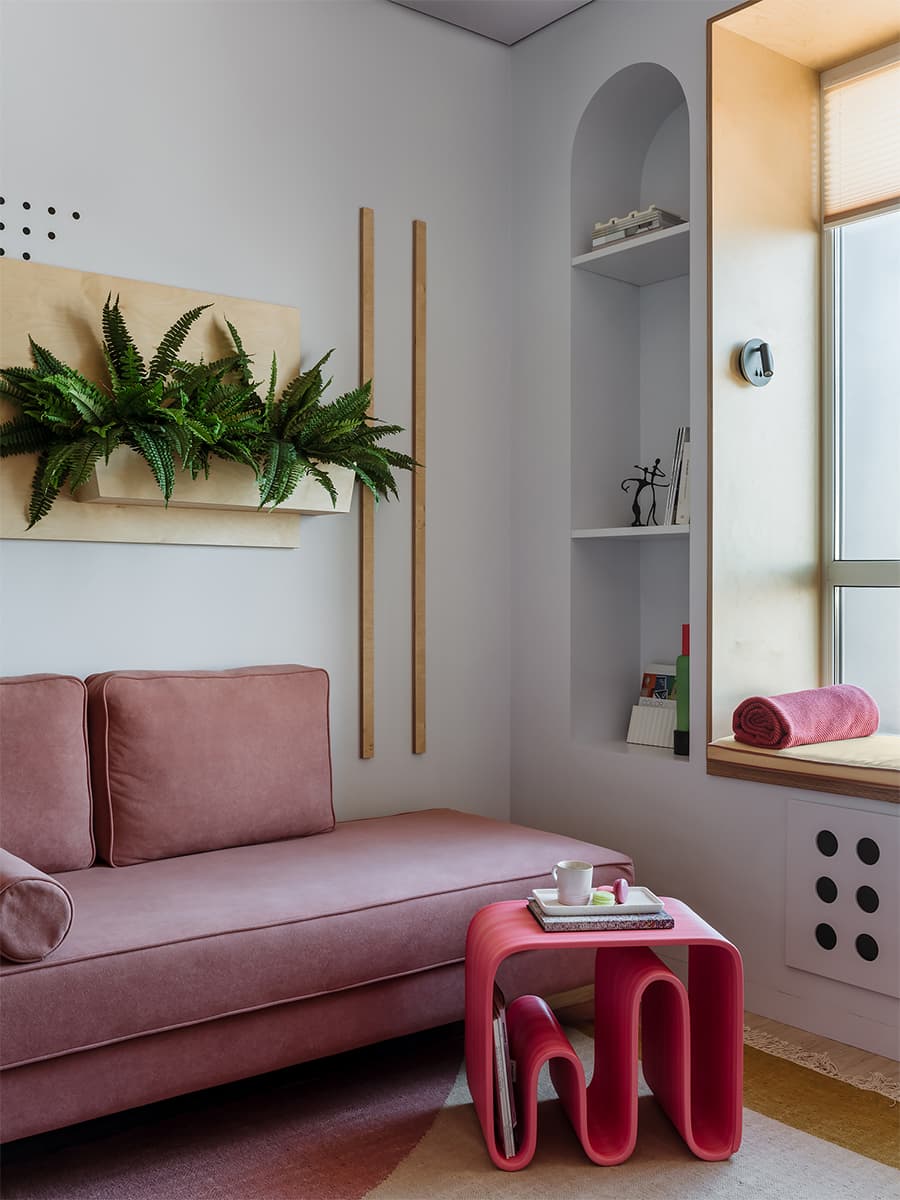 Живописный интерьер, вдохновленный современным искусством – проект Via Interior Buro