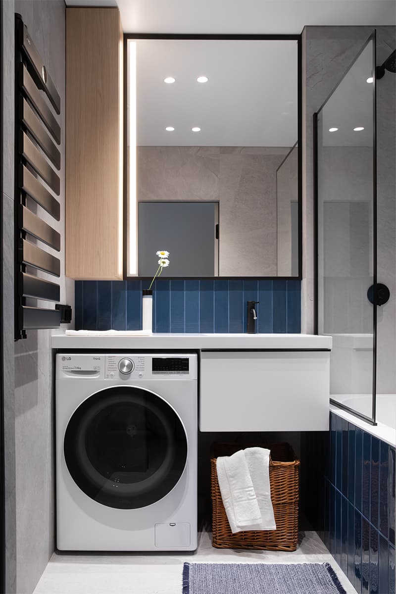 Природные акценты и деревянные рейки в интерьере семейной квартиры – проект Алены Жаворонковой