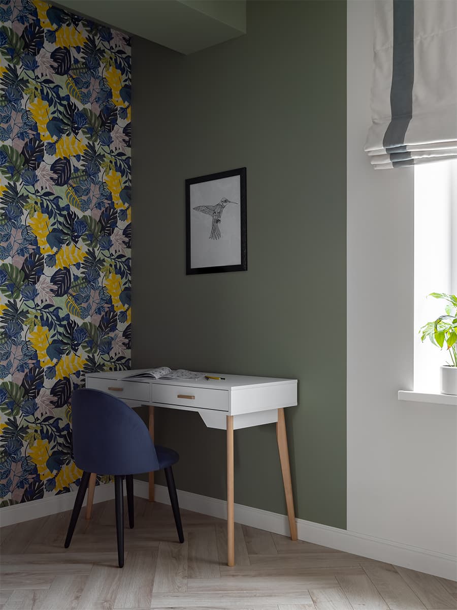 Холодные тона и эклектичная мебель в интерьере семейной квартиры – проект Яны Петровой