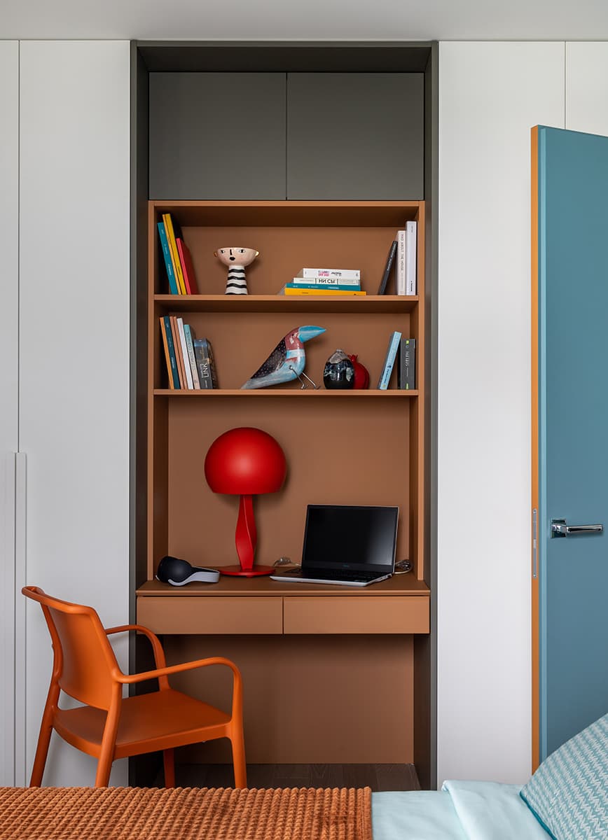 Творческий интерьер, вдохновленный работами Пита Мондриана – проект Ксении Мицкевич