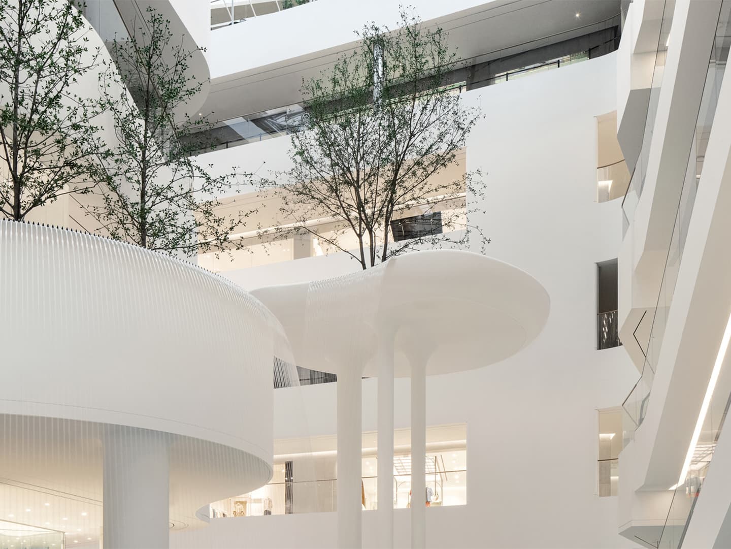 Женственность, технологии и природные мотивы на двух этажах торгового центра в Сеуле – проект студии Burdifilek