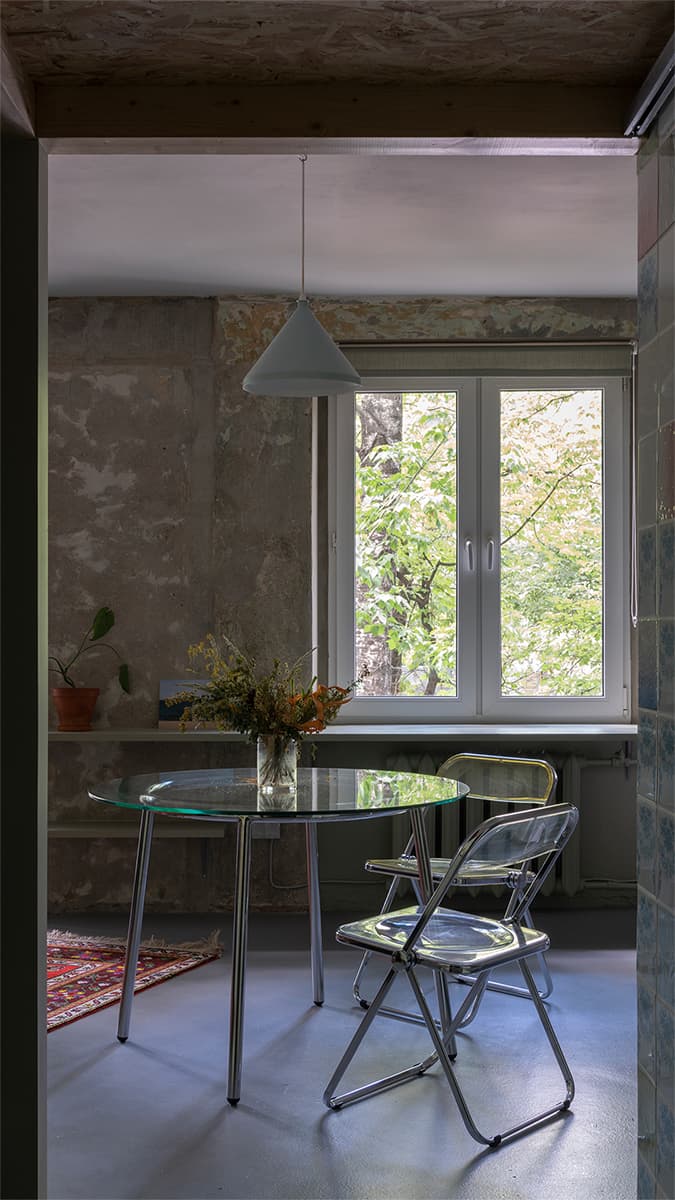 Советская плитка и бетонные стены в интерьере московской квартиры – проект Тихой Студии