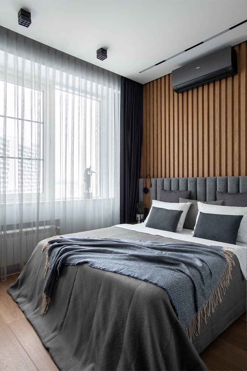 Сдержанный интерьер квартиры с двумя просторными спальнями – проект Карине Мхитарян