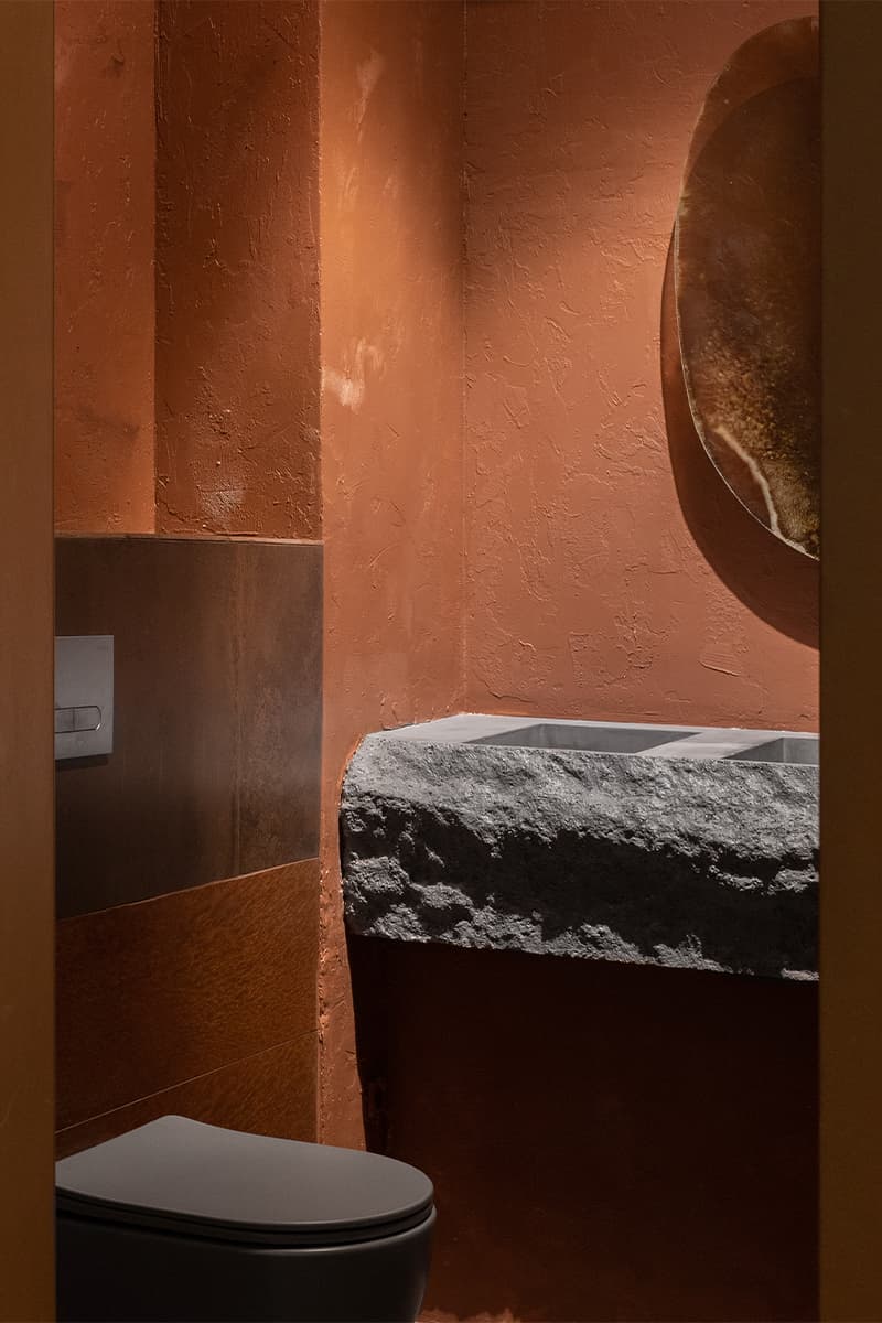 «Эффект бабочки» и терракотовая палитра в интерьере паназиатского бистро – проект KIDZ Design Studio