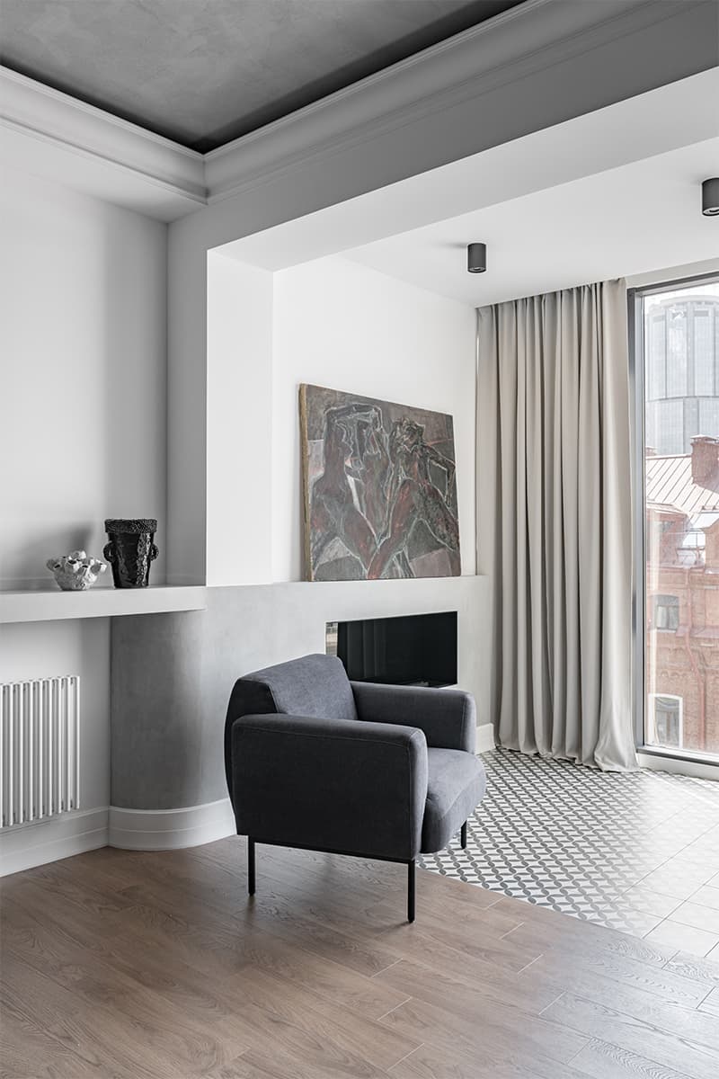 Небанальный интерьер квартиры для занятого мужчины из Екатеринбурга – проект Дарьи Петренко