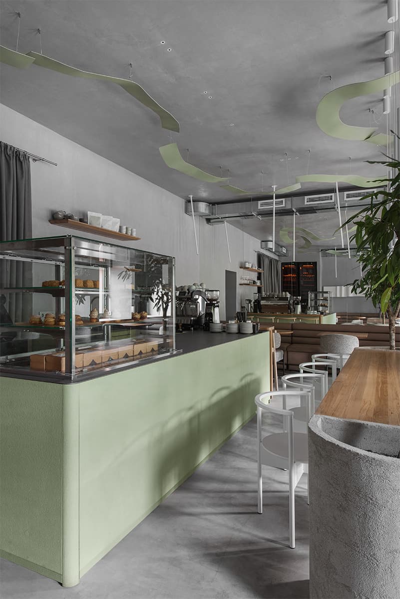 Лаконичный интерьер кондитерской, пронизанный атмосферой Санкт-Петербурга – проект QUADRUM Studio