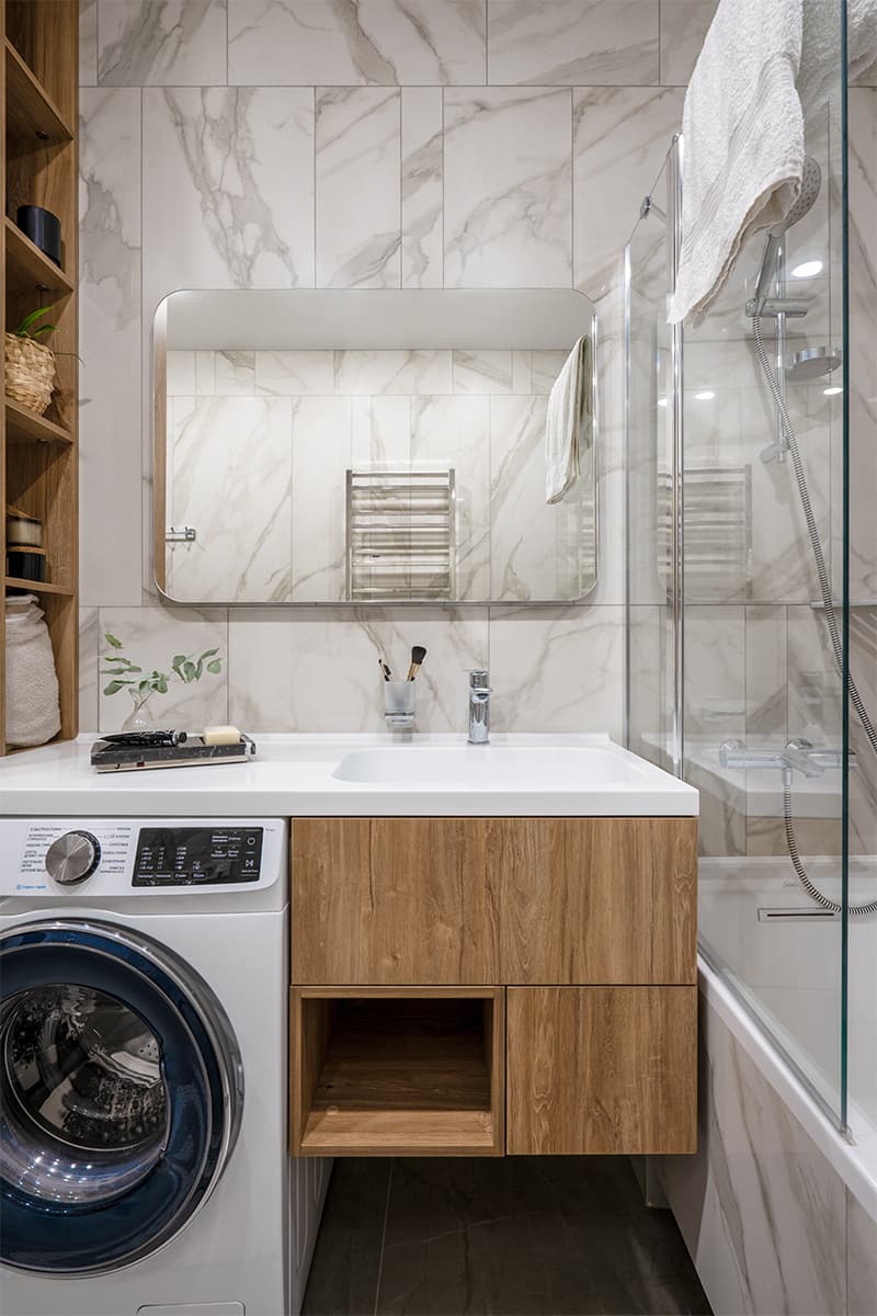 Эклектичный интерьер в технике color blocking для семьи с маленькой дочкой – проект Любови Уткиной