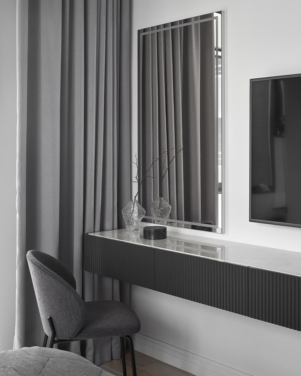 Инь и ян: тотальный монохром в интерьере московской квартиры – проект дизайн-бюро LINES