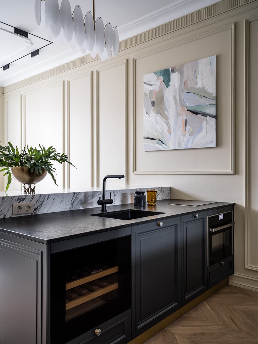 Интерьер квартиры для отдыха в классическом стиле – проект Дарьи Сабитовой