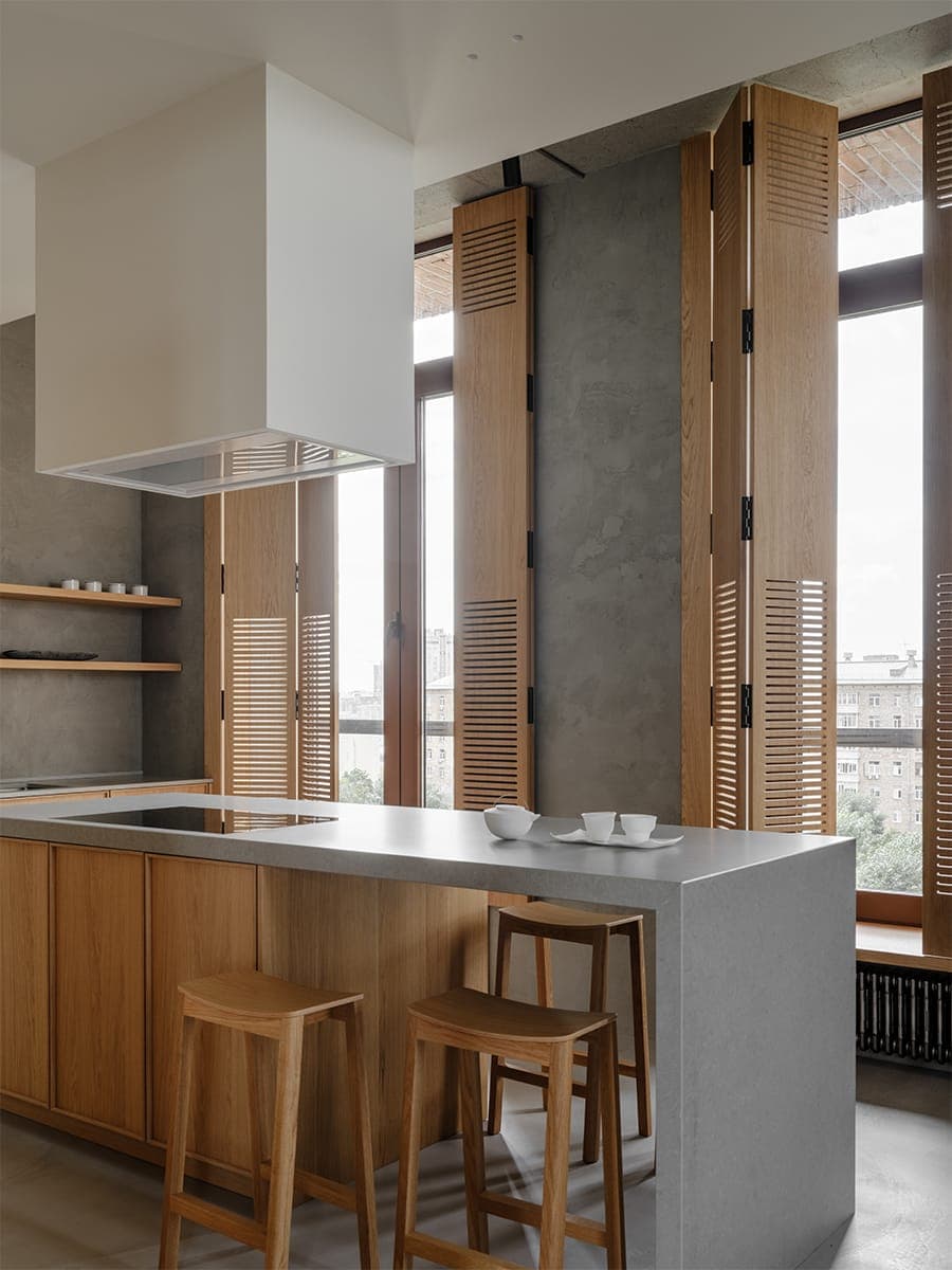 Простота, эргономика и эстетика двух культур в интерьере большой квартиры – проект Architectural Studio RE