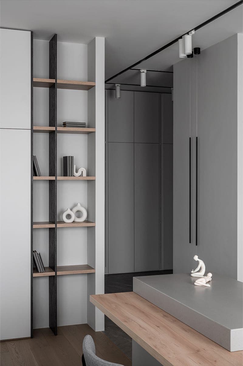 Серые, белые и пастельные оттенки в интерьере семейной квартиры – проект DKart Design Studio