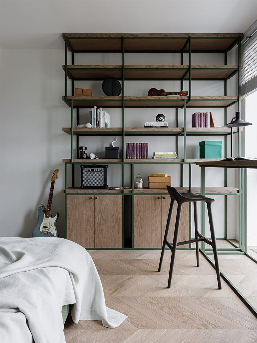 От изумрудного до оливкового: все оттенки зеленого в интерьере московской квартиры — проект студии дизайна BALCON