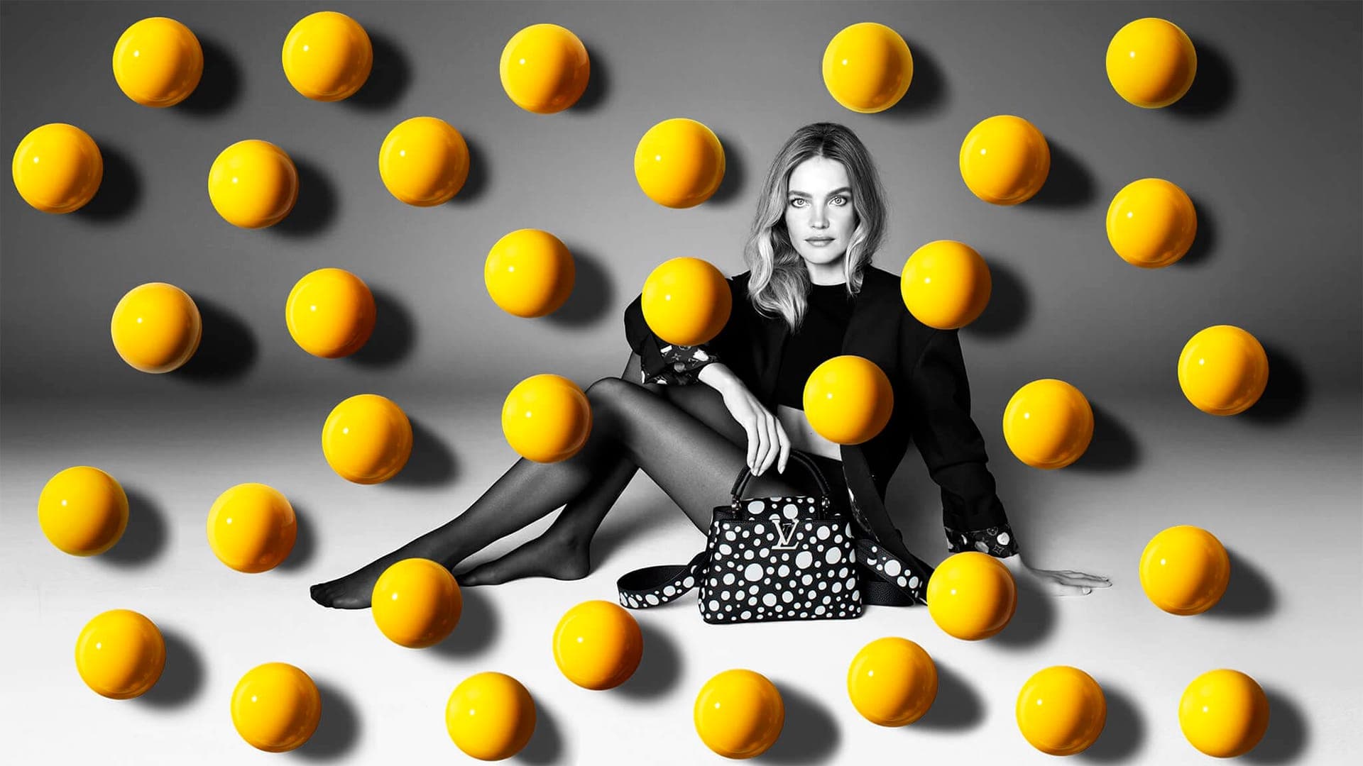 Рекламная кампания Louis Vuitton x Yayoi Kusama. Фото: Louis Vuitton