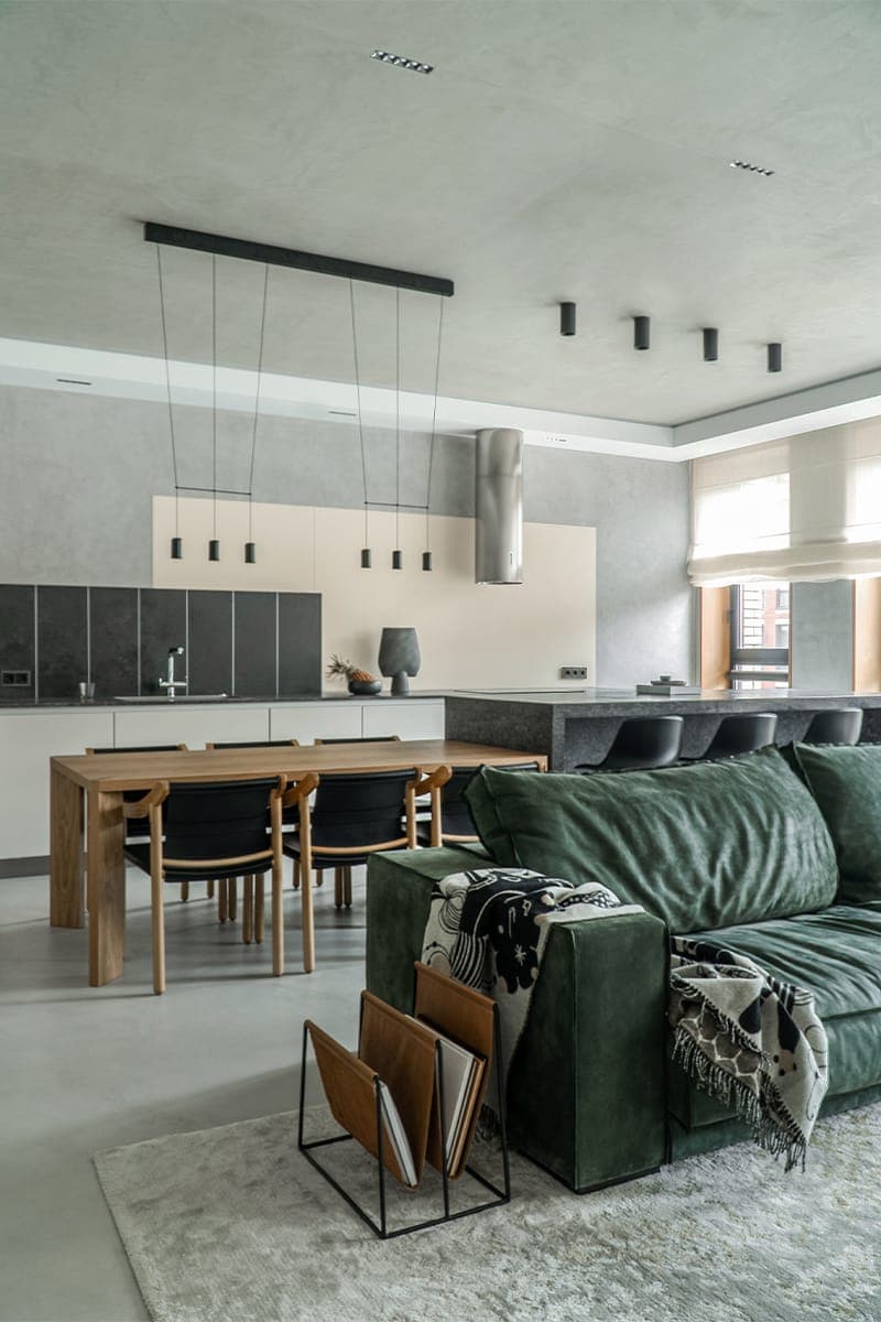 Лаконичный городской интерьер со скрытыми системами хранения – проект архитектурного бюро MT.A