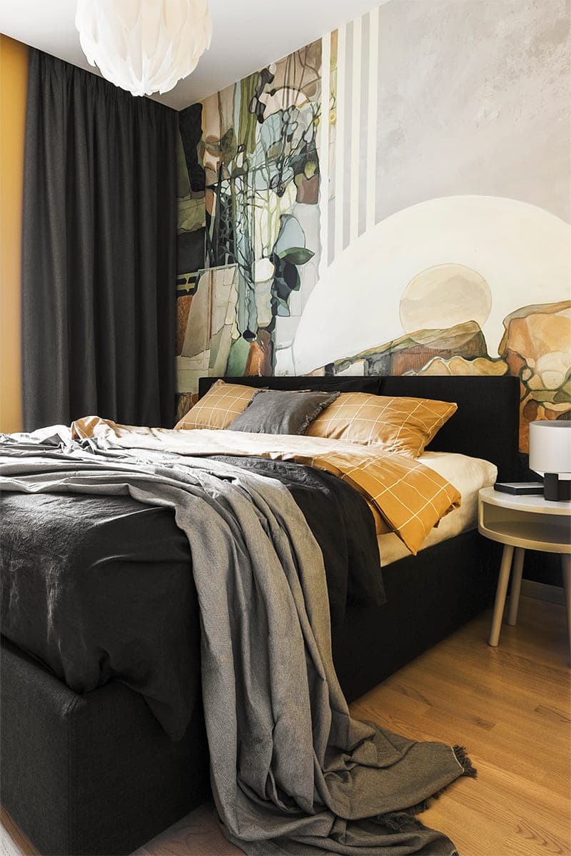 Яркие краски в интерьере квартиры для активной семьи с двумя детьми — проект студии «Точка дизайна»