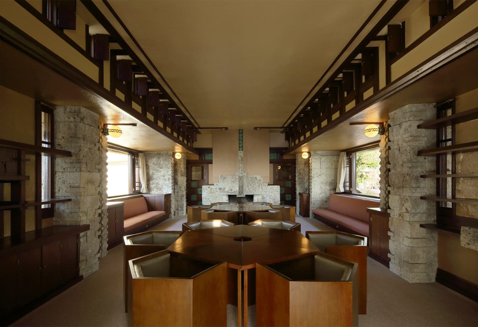 Гостевой дом Yodokō, 1918. Фото: Frank Lloyd Wright Foundation