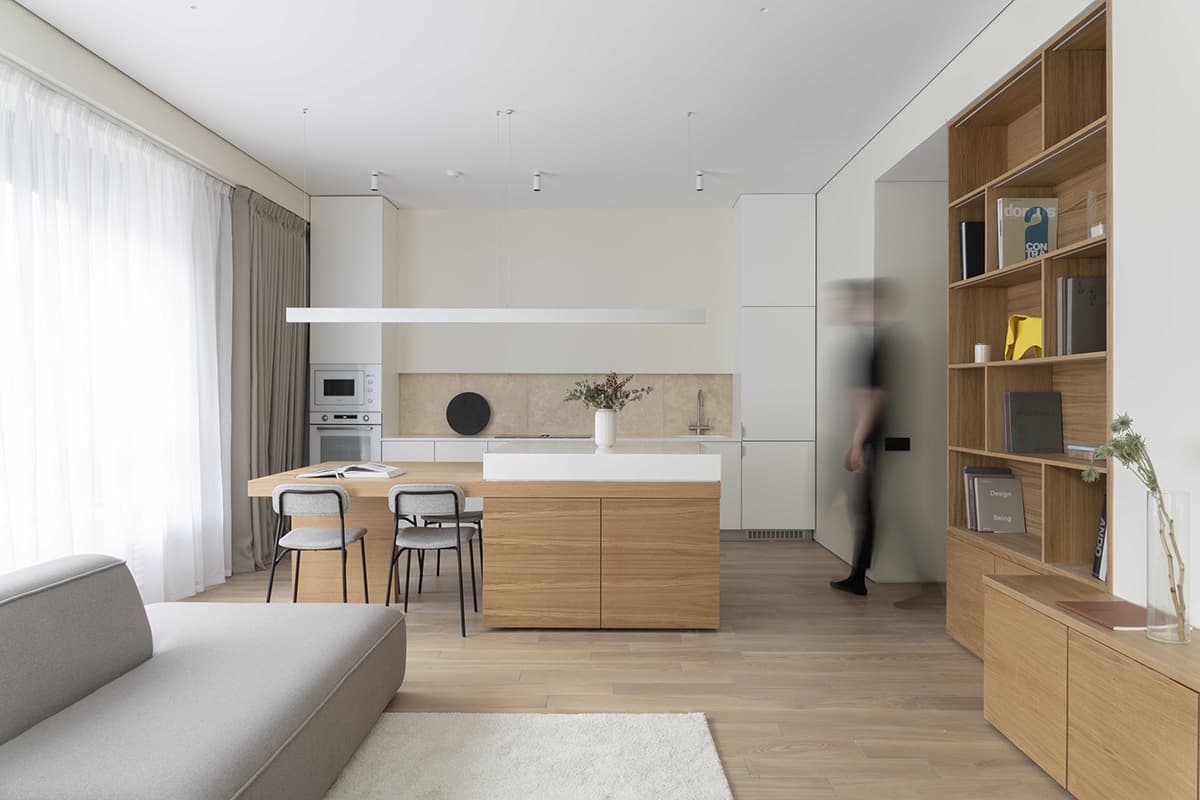 Универсальный интерьер квартиры на продажу — проект архитектурного бюро DDD Architects