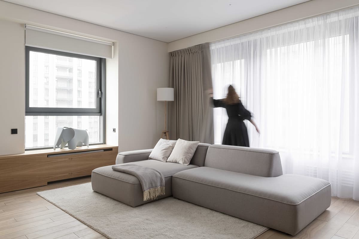 Универсальный интерьер квартиры на продажу — проект архитектурного бюро DDD Architects