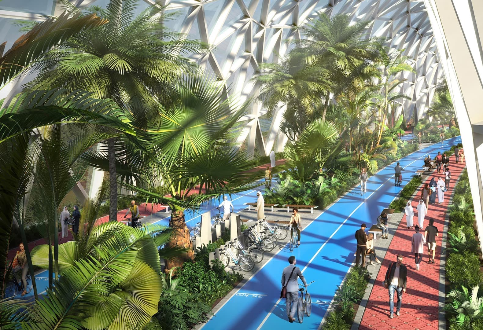 Закрытое шоссе для велосипедов The Loop, архитектурная студия Urb. Рендеры: Urb