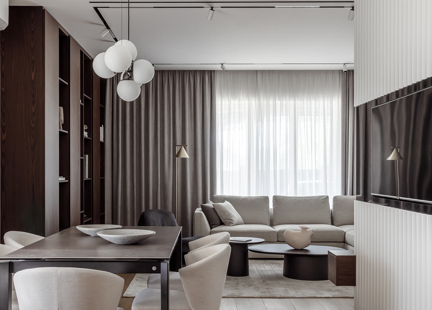 Умиротворенный интерьер дома с двумя спальнями – проект Ольги Омельченко