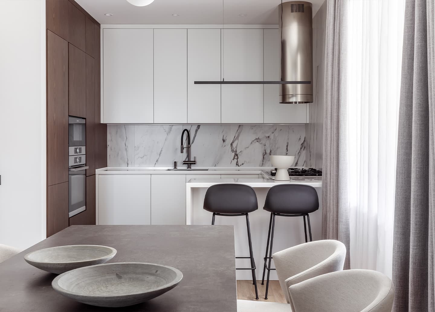 Умиротворенный интерьер дома с двумя спальнями – проект Ольги Омельченко