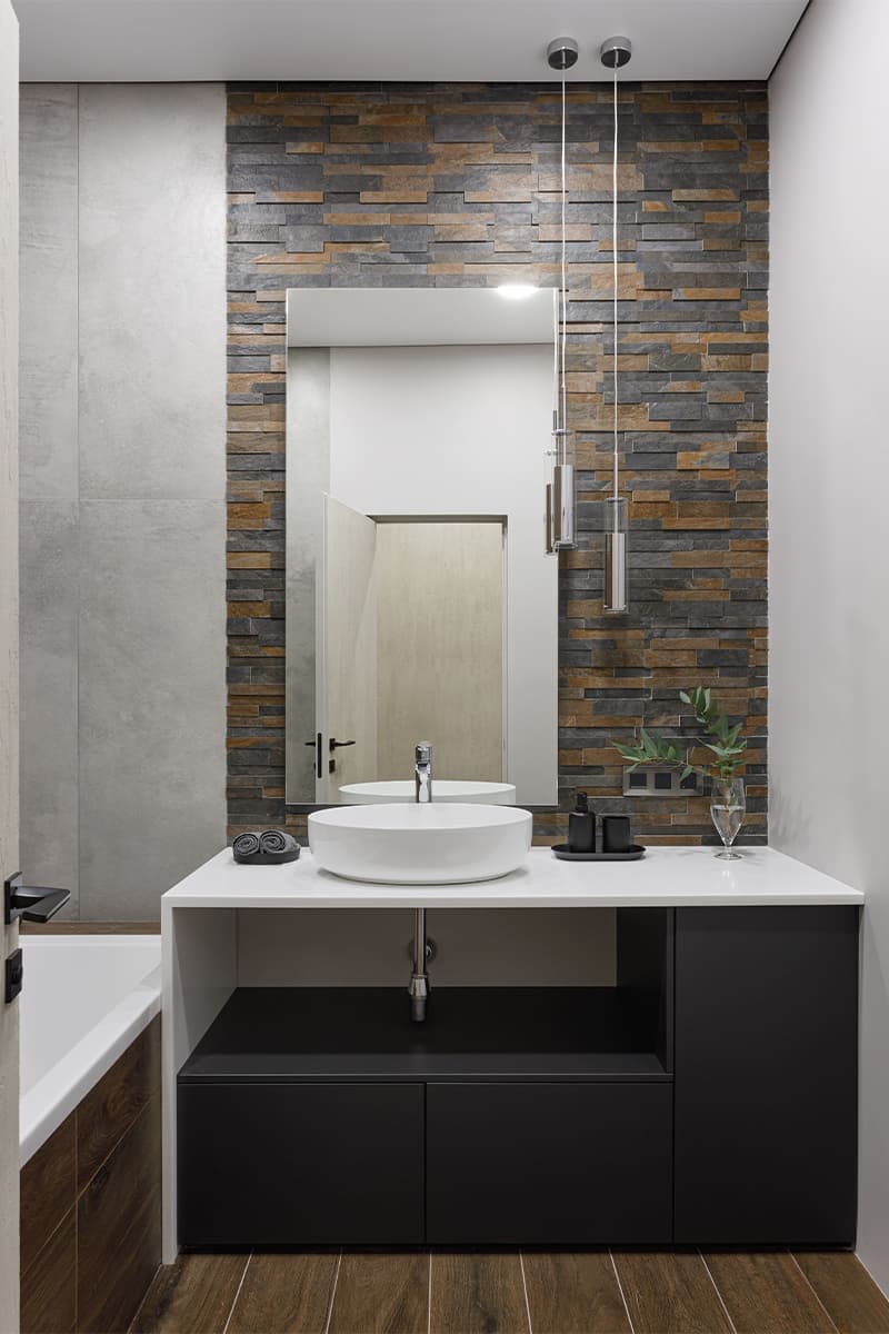 Игра пропорций и геометрии в интерьере квартиры с двумя гардеробными — проект Анны Доброковской