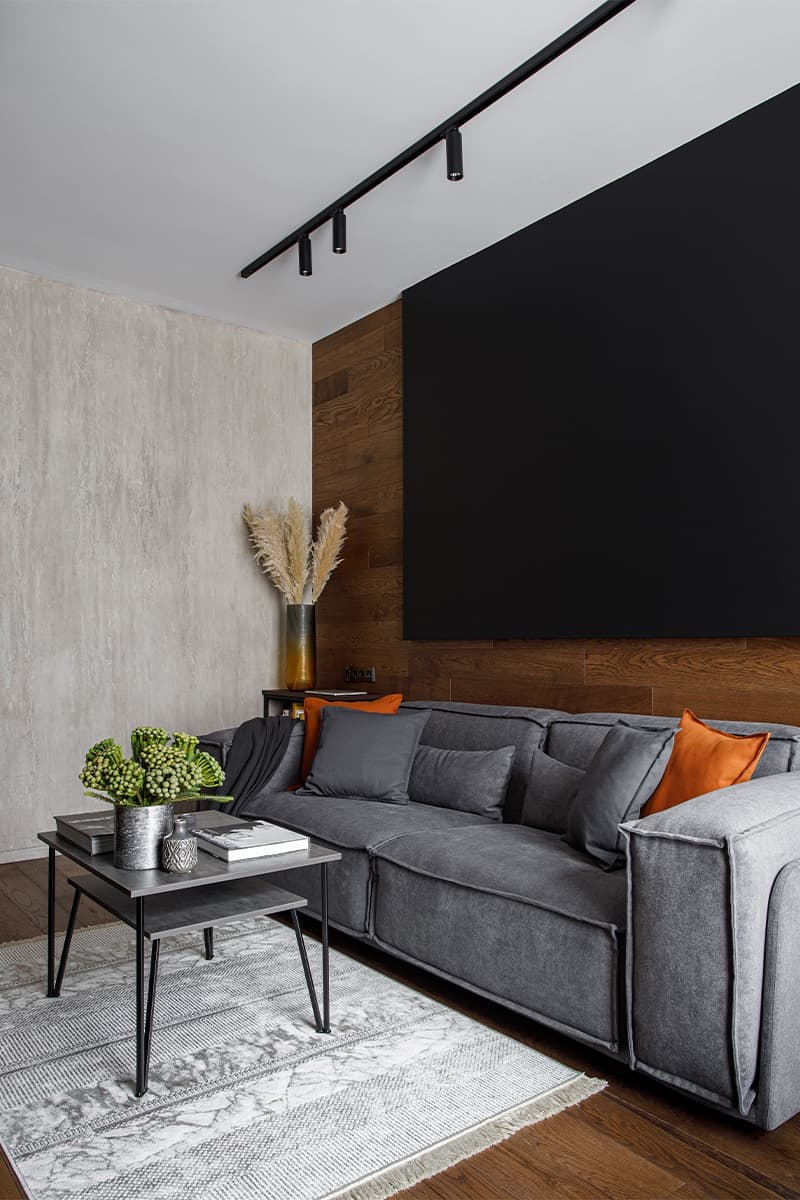 Игра пропорций и геометрии в интерьере квартиры с двумя гардеробными — проект Анны Доброковской