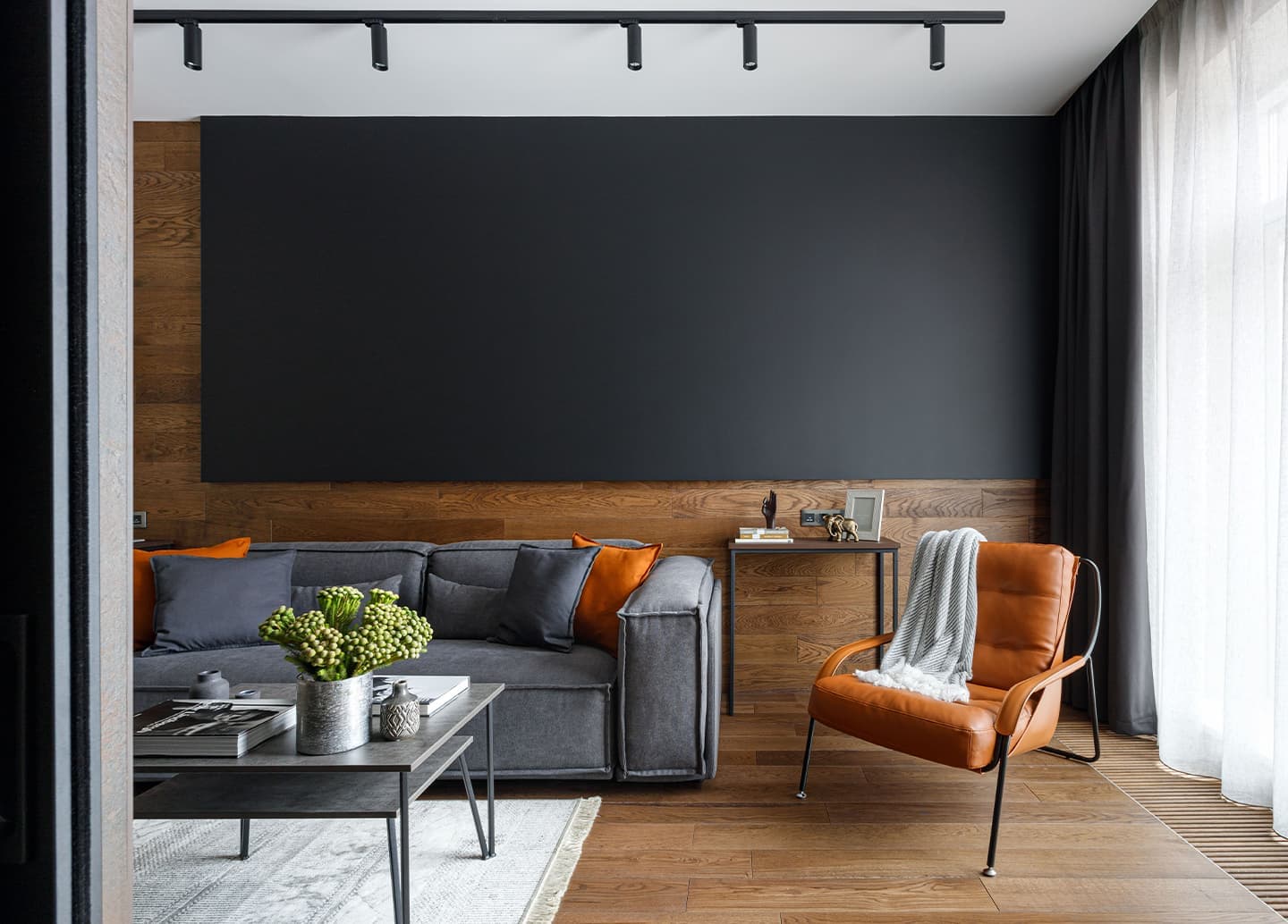 Игра пропорций и геометрии в интерьере квартиры с двумя гардеробными — проект Анны Доброковской