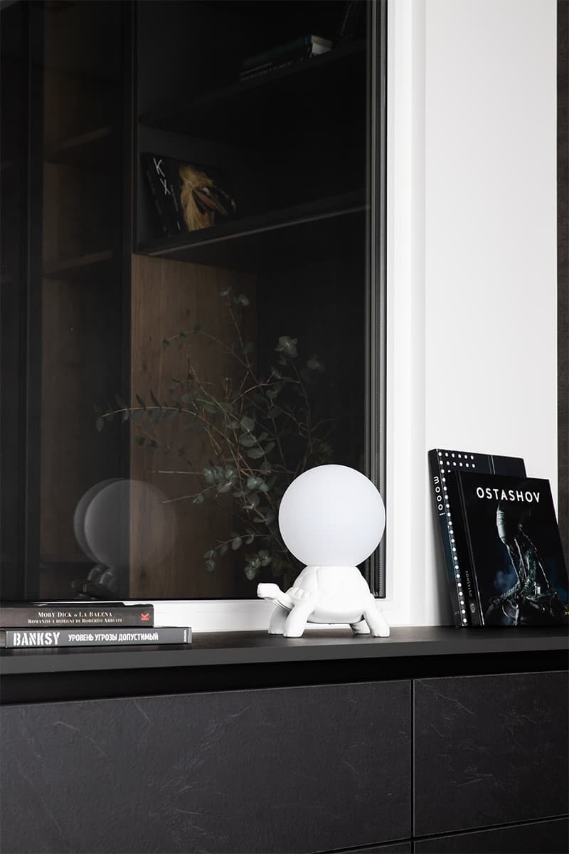 Монохромные тона в интерьере квартиры площадью 48 квадратных метров — проект Алены Жаворонковой