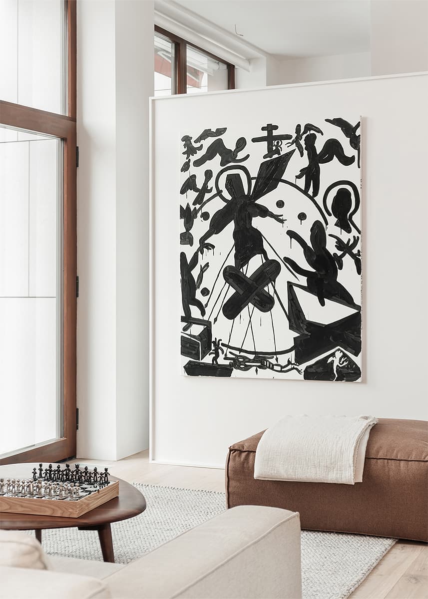 Светлый интерьер видовой квартиры с антресолью — проект студии INT2 architecture