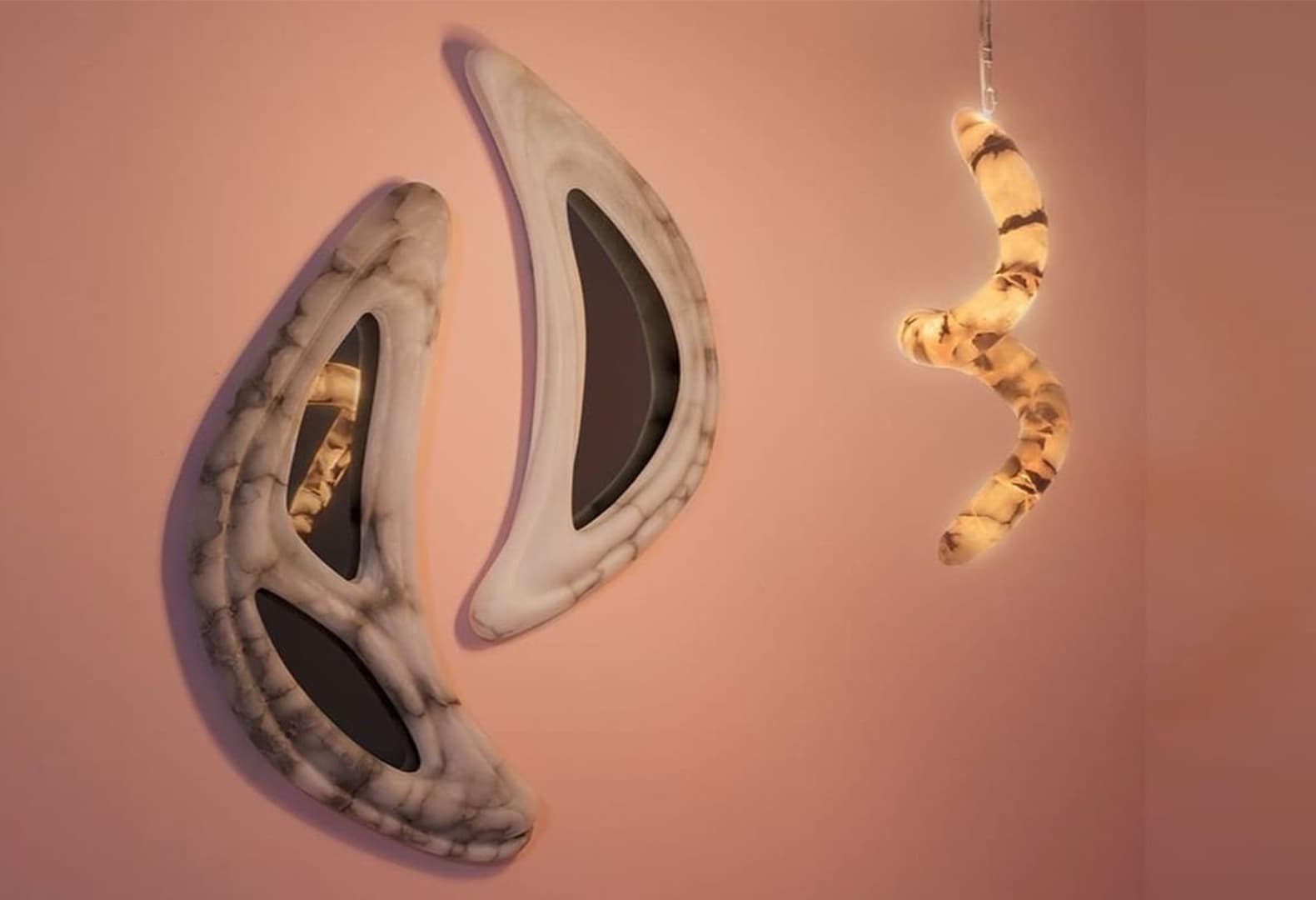 Светильники из серии Aqua Fossil, студия Amarist. Фото: Priveekollektie