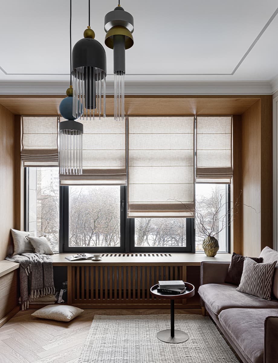 Мягкий интерьер квартиры для девушки с двумя кошками — проект студии Marta-Kosta