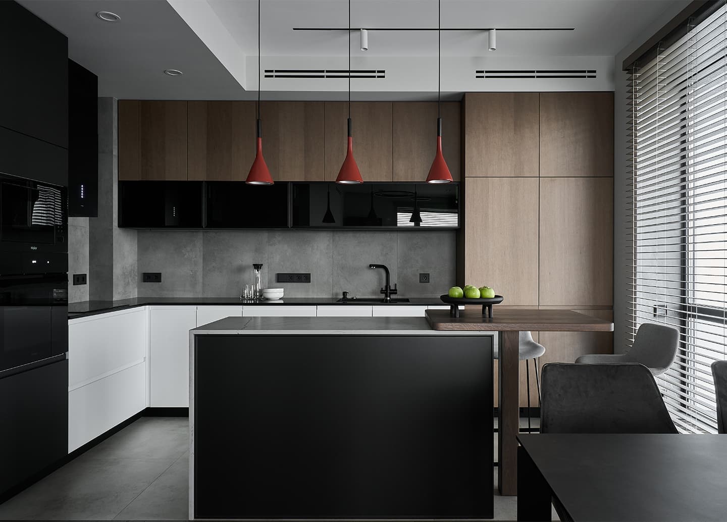 Продуманный интерьер угловой квартиры с тремя спальнями — проект студии дизайна «Сфера»