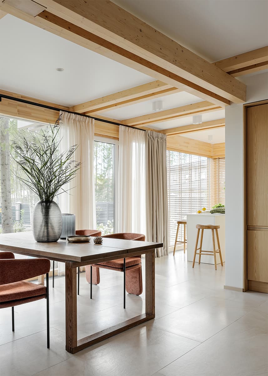 Элегантный интерьер дачного дома под Петербургом — проект DVA STUDIO