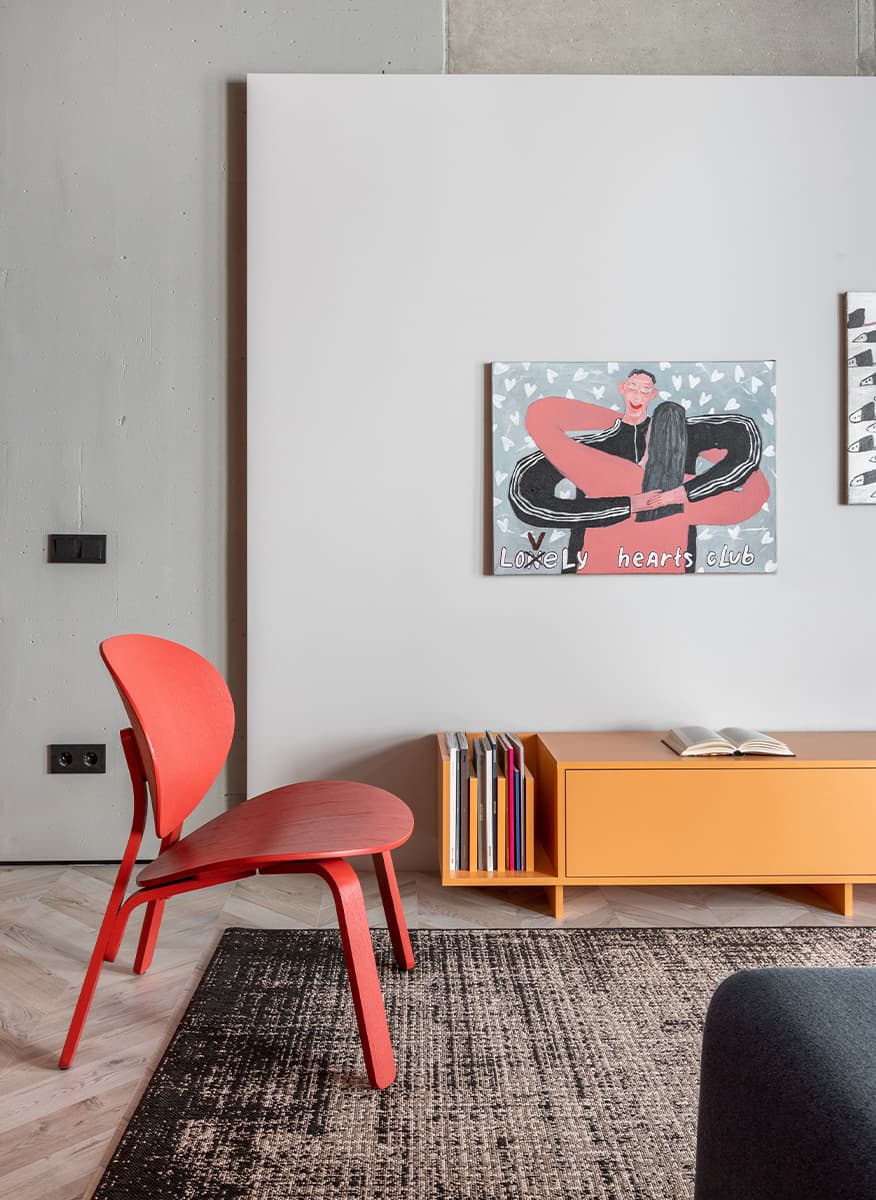 Обилие цветов в интерьере квартиры-студии — проект Екатерины и Алексея Савицких