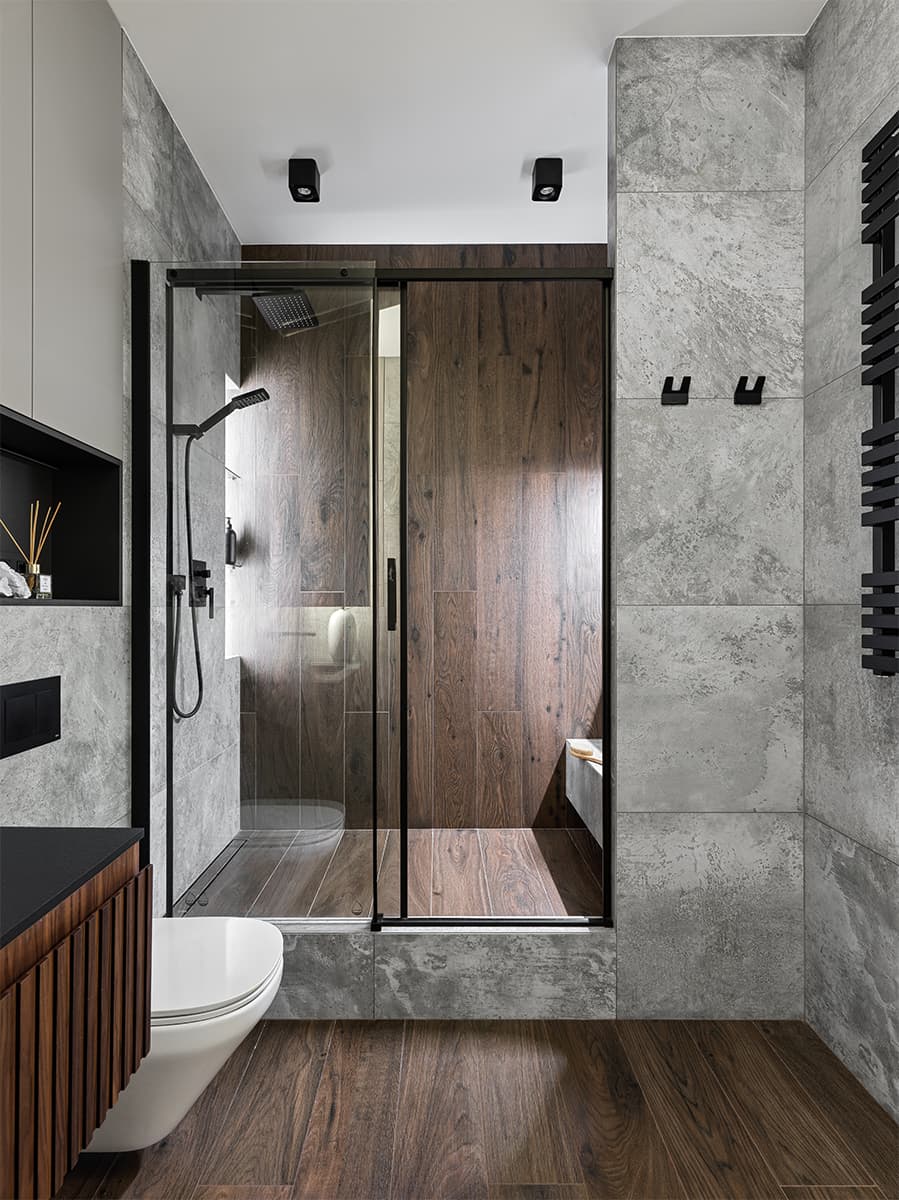 Изумрудные и терракотовые оттенки в интерьере семейной квартиры — проект Дарьи Авдеенко