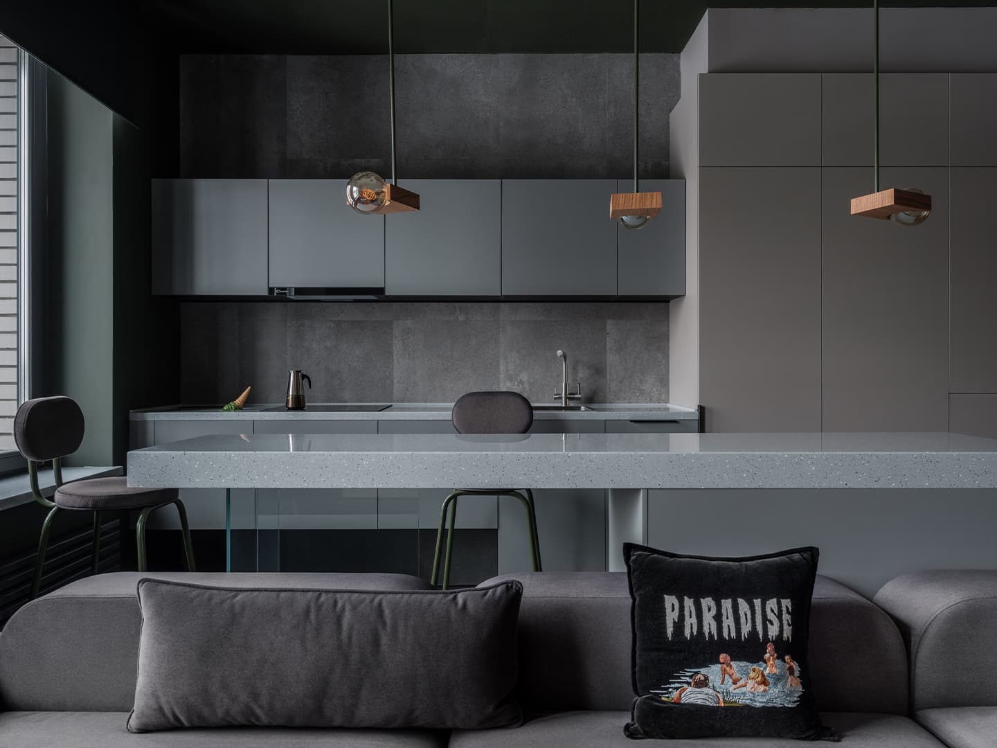 Аскетичный интерьер квартиры, вдохновленный корейской культурой — проект студии Kovalev & Partners