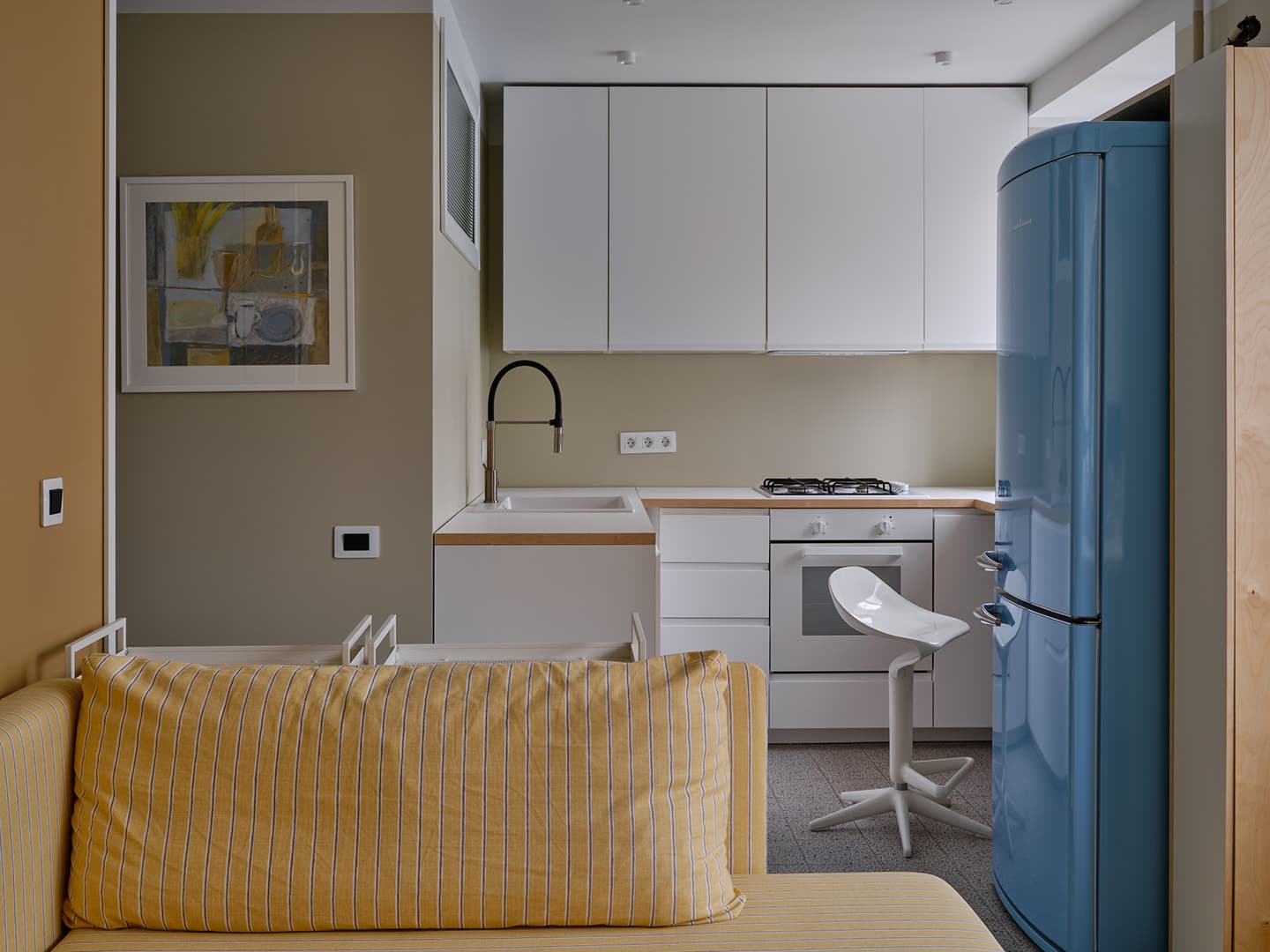 Функциональный интерьер квартиры площадью 29 квадратных метров — проект Надежды Поляковой