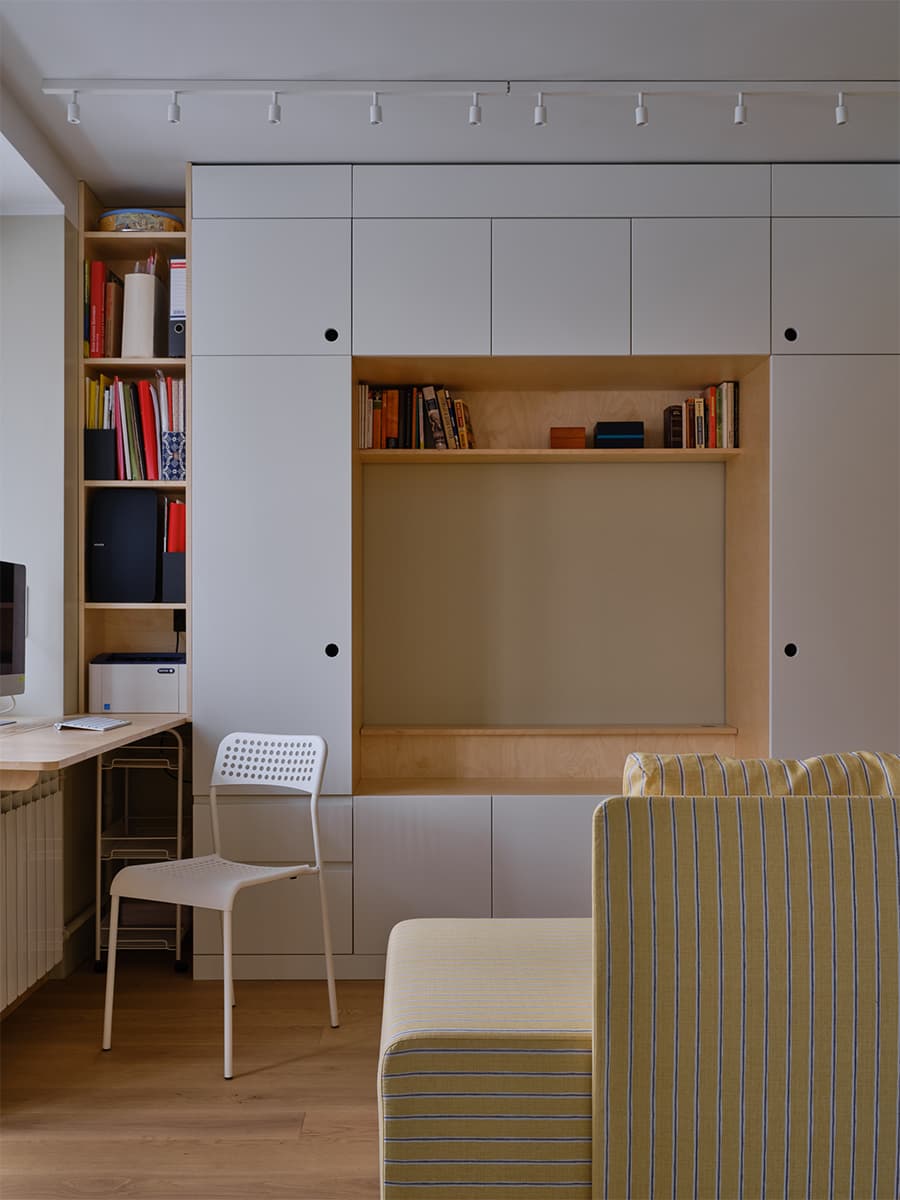 Функциональный интерьер квартиры площадью 29 квадратных метров — проект Надежды Поляковой