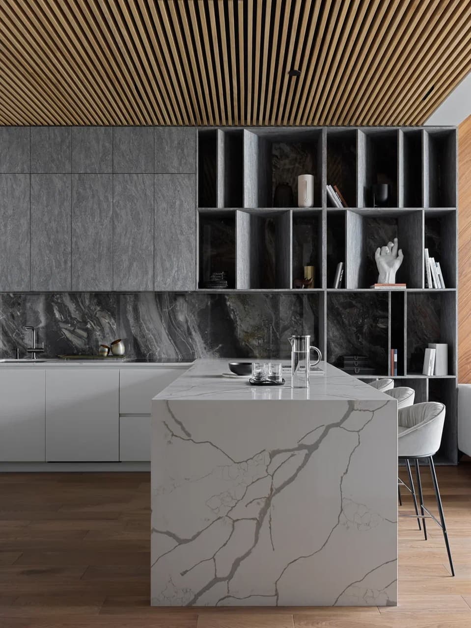 Натуральные материалы и чистота форм в гармоничном интерьере квартиры — проект бюро AR ARCHITECTS