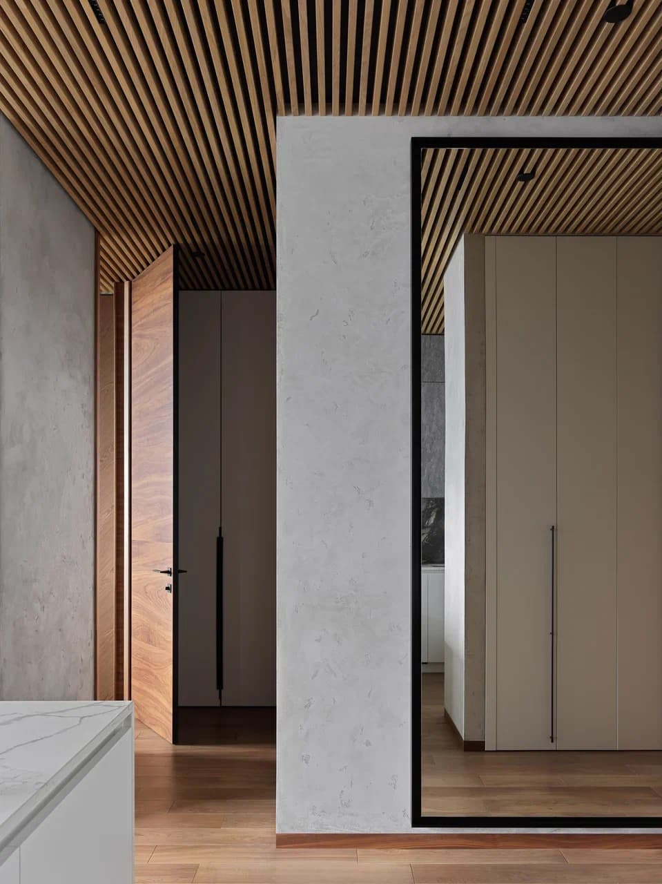 Натуральные материалы и чистота форм в гармоничном интерьере квартиры — проект бюро AR ARCHITECTS