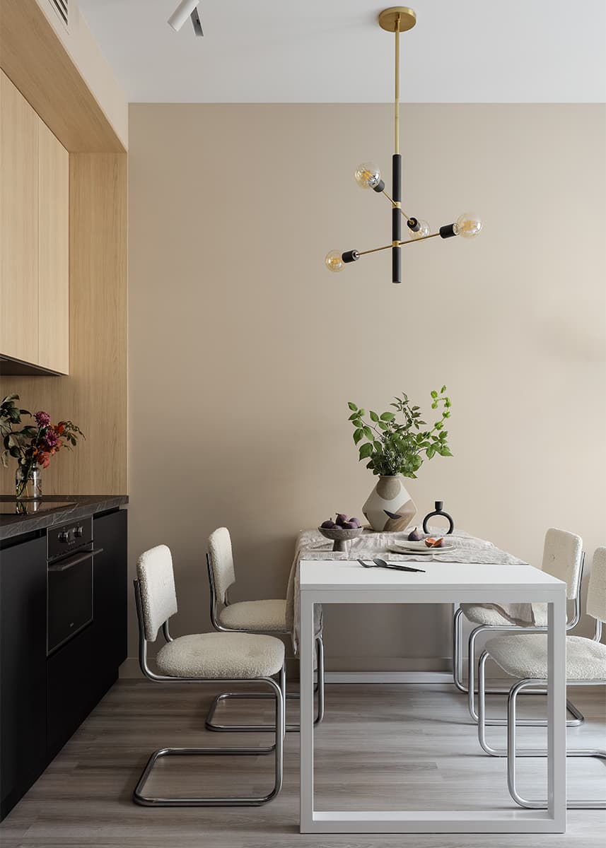 Универсальный интерьер светлой квартиры для сдачи в аренду — проект Натальи Тугановой