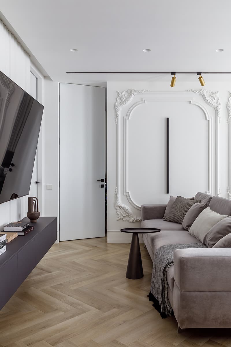 Классические элементы в интерьере элегантной квартиры для семьи с двумя сыновьями — проект Оксаны Пирко и Дарьи Гончаровой