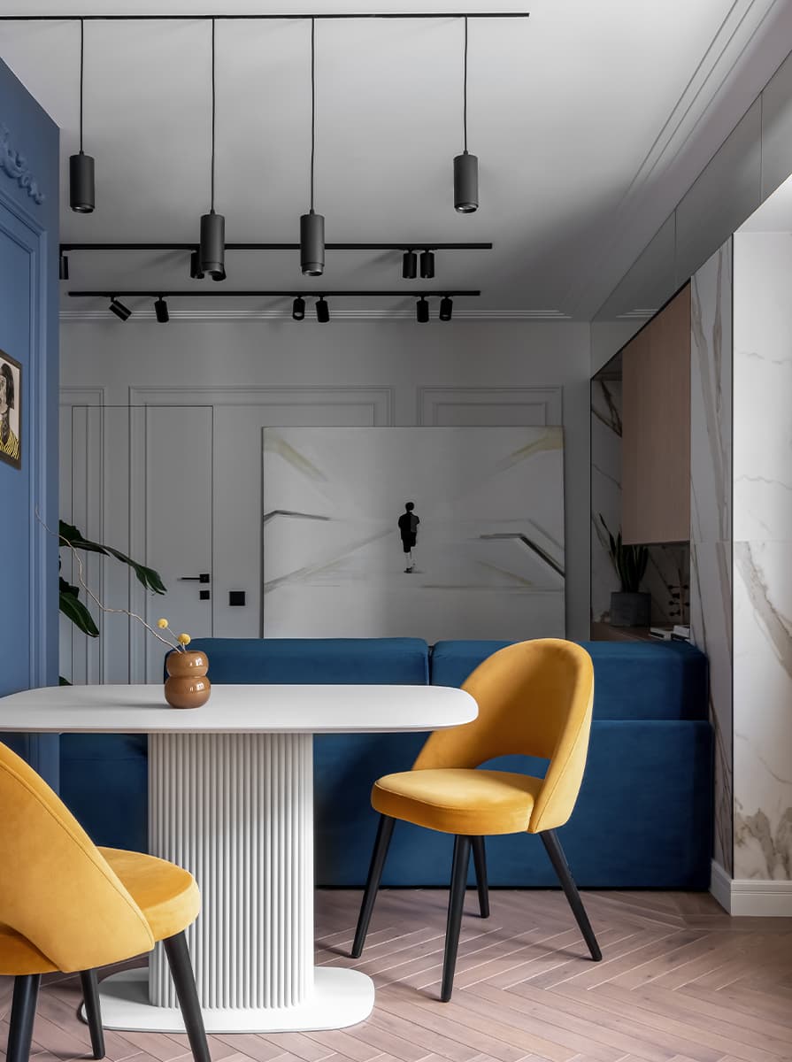 Трансформация типовой квартиры в яркий дом с нестандартным интерьером — проект Марии Ничипоренко