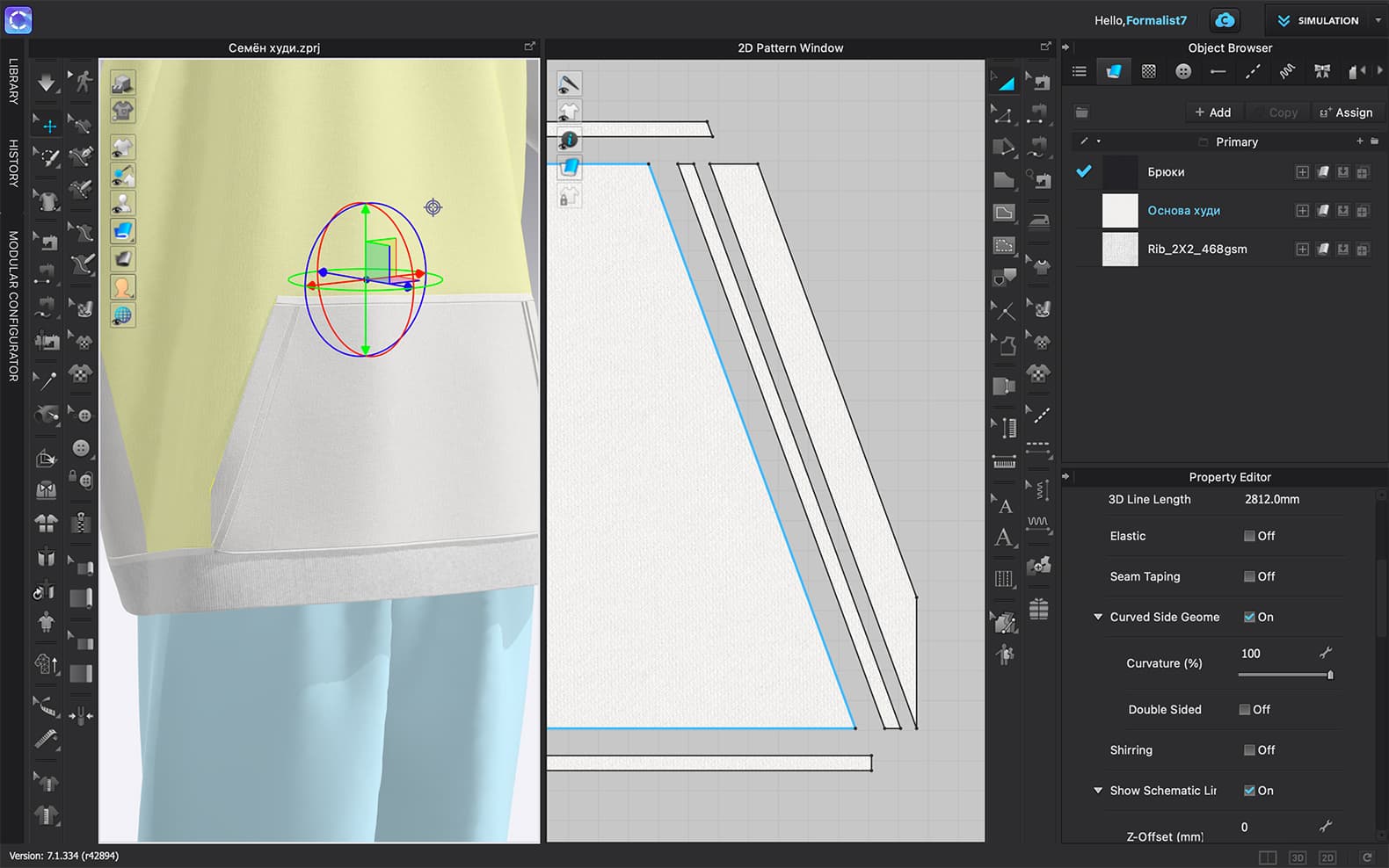 Процесс создания одежды в 3D