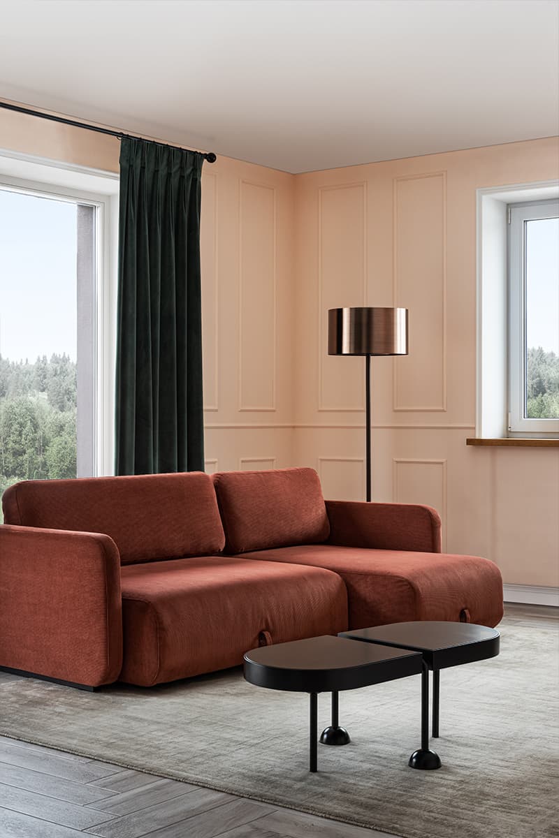 Глубокие тона и винтажная мебель в интерьере загородного дома — проект Надежды Ковалевой