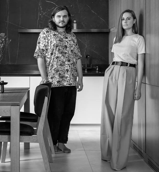 Максим Пучков и Екатерина Торопова, основатели студии дизайна интерьеров TOTLstudio